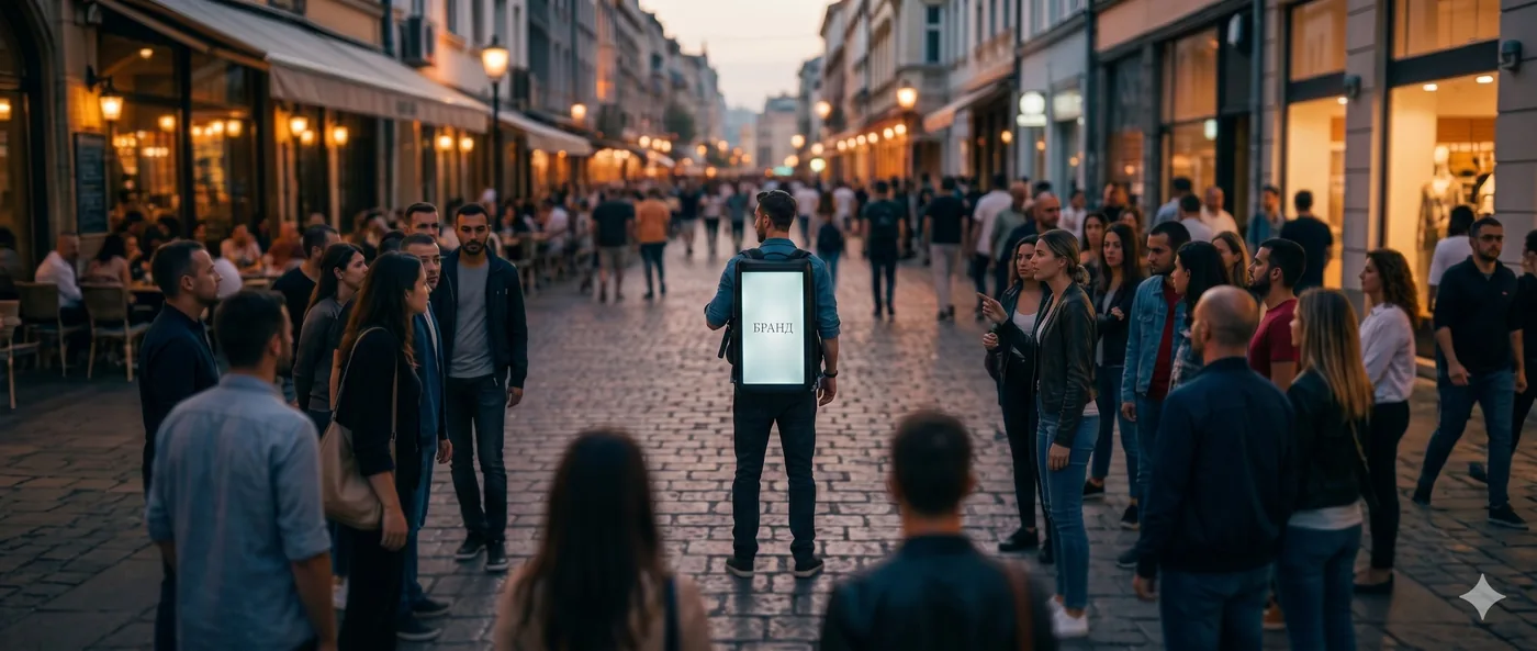 ADPRO — Движеща се LED реклама в Sofia